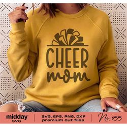 Cheer Mom Svg, Png Dxf Eps, Cheerleader, Cheerleading shirt, Pom Pom, Cheer Mama, Cricut, Silhouette, Digital File, Chee