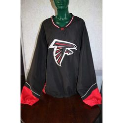 Vintage NFL Atlanta Falcons Water Proof Sweatshirt Jumper with Cotton Underlay. Size XXL