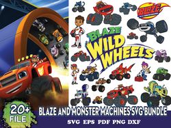 Blaze And Monster Machines Svg Bundle, Wild Wheels Svg