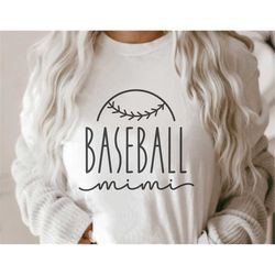 Baseball Mimi Svg, Png Ai Eps Dxf, Baseball Cricut Cut Files, Silhouette, Baseball Mimi Shirt Png, Design for Tumbler, S