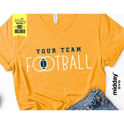 Football Team Shirt Template Svg, Png Dxf Eps Ai, Cricut, Football Mom Shirt Png, Team Logo, Svg For Boys, Silhouette, D