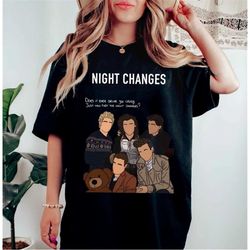 Vintage Night Changes One Direction T-Shirt, One Direction Shirt, One Direction Merch, 1D Gift, Shirt For Fan 1D, Gift F