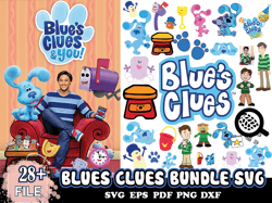 28 Blues Clues Bundle Svg, Cartoon Svg, Cute Dog Svg
