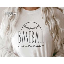 baseball nana svg, png ai eps dxf, baseball cricut cut files, silhouette, baseball nana shirt png, design for tumbler, s