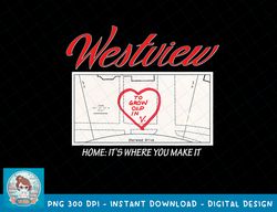Marvel WandaVision Westview Heart Home is Where You Make It T-Shirt copy png