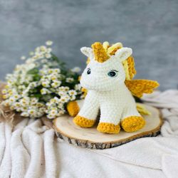 Crochet Pattern unicorn / Crochet pattern plush toy / stuff toys tutorial pegasus / Amigurumi pattern alikorn / Pattern