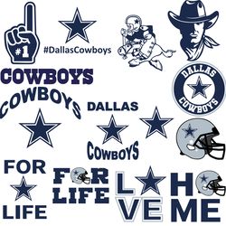DallasCowboys Bundle Svg, Sport Svg, NFL svg, American Football Svg, NFL Bundle Svg File Cut Digital Download
