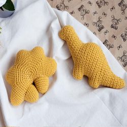 PDF Pattern, Dino Nuggets, Crochet dinosaur pattern, Cnicken Plush, Golden Nugget, Set 2 in 1 Cute toys patterns