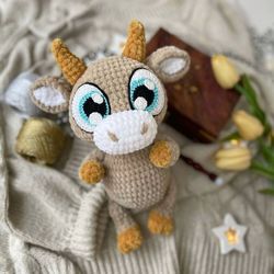 CROCHET PATTERN Bull / Crochet pattern goby calf cow / Amigurumi pattern / Amigurumi animals / Crochet pattern toy