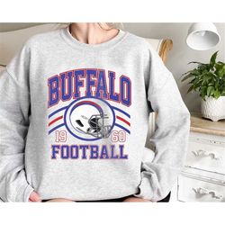 Vintage Buffalo Football Crewneck, Buffalo Bill Sweatshirt, Buffalo New York, Buffalo Fan Gift