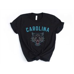 Carolina Panthers Football Tee for Women | Vintage Carolina Tee | Retro Cute Sports Shirt | Game Day Tee
