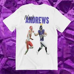 Mark Andrews T Shirt, Baltimore Ravens NFL Football, Vintage Graphic Tee, Gift, Tight End University, Lamar Jackson, Rav