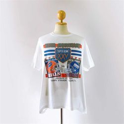 90s Buffalo Bills Vs New York Giants NFL T-shirt (size XL)