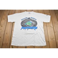 Vintage 1990s NFL Carolina Panthers Graphic T-Shirt / Reebok Tee / Made In USA / American Football / NFL / 90s Streetwea