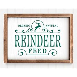 Reindeer Feed Svg, Christmas Tree Ornament Svg, Christmas Sign, December Svg, Svg Png Dxf Eps, Holiday Decor, Cricut Cut