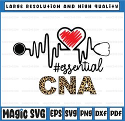 CNA Essential Leopard Svg Png, CNA Png, Essential Leopard Png, Heartbeat svg - Cricut - PNG Printable - Digital Print De