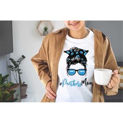 Carolina Blue  Panthers Mom T-shirt