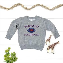 kids vintage buffalo football sweatshirt | toddler football fan | kids buffalo ny football | new york football crewneck