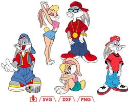 Bugs Bunny svg fashion, Looney Tunes svg, lola bunny svg