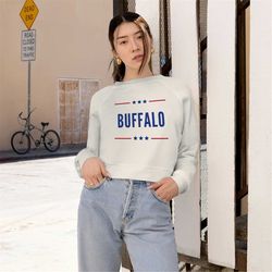 Buffalo Bills Gameday Women's Cropped Sweatshirt, Buffalo Football Crewneck, Bills Mafia, Buffalo New York, Buffalo Fan