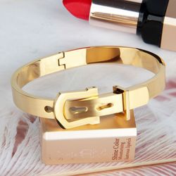 Belt Bracelet High Quality Electroplated Gold Bangle (US Customers)