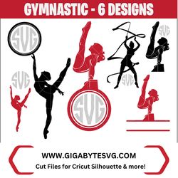 Gymnastic SVG Bundle - American Sport svg, png, dxf, eps Files