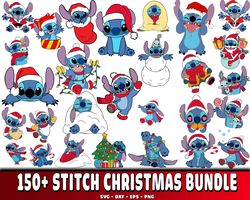 150 file Stitch christmas bundle svg