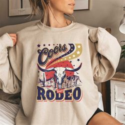 Coors Rodeo Sweatshirt, Cowboy Sweatshirt, Western Sweatshirt, Rodeo Sweatshirt, Original Coors, Western Shirt, Cowgirl