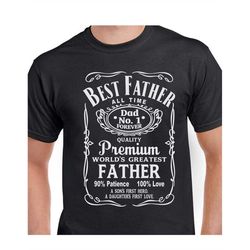 Best Father All Time Dad No. 1 , Dad T Shirt, Father's Day t shirt, Dad tshirt, Father's Day Shirt, Day of father,World'