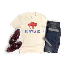 Buffalo shirt Buffalove distressed T-shirt for Buffalo bills mafia gift for football lover