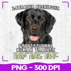 Labrador Retriever Black Png, Labrador png, Lab Professional Human Trainer, Sublimation, PNG Files, Sublimation PNG, PNG