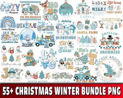 55 file Christmas winter bundle png