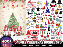 400 Gnomes Christmas Bundle Svg, Christmas Svg, Gnomes Svg, Santa Svg, Christmas For Cricut or Silhouette Svg Png Instan