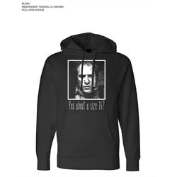 Buffalo Bill Pull-Over Hoodie | You About a Size 14 Silence of the Lambs Serial Killer Hooded Fleece Sweatshirt Hannibal