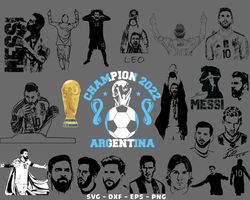 80 file Lionel Messi SVG Bundle, Messi SVG, Lionel Messi World Cup 2022 SVG kingbundlesvg