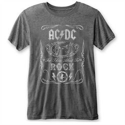 AC/DC Unisex Fashion T-Shirt: Cannon Swig (Burn Out)