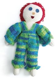 Sleeping Doll Crochet pattern - Stuffed Toy Vintage patterns PDF Instant download