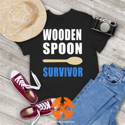 Funny Wooden Spoon Survivor Vintage T-Shirt, Spanking Discipline Shirt, Funny Spanking Shirt, Gift Tee For You And Your