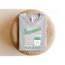 Shamrock Farms Shirt, St Patricks Day Shirt, Shamrock shirt, Four Leaf Clover, Irish Shirt, Shamrock, St. Patricks Day,