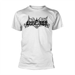 Emperor Unisex T-shirt: Old School Logo (White) (back print)