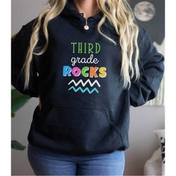 Teacher Sweatshirt, Third Grade Hoodie, Third Grade Sweatshirt, School Hoodie, Teacher Hoodie, Womens Sweatshirt