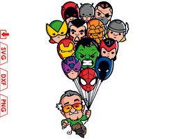 Stan Lee and superhero svg, avengers svg, marvel svg png