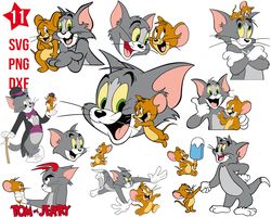 tom and jerry svg, tom and jerry running svg png