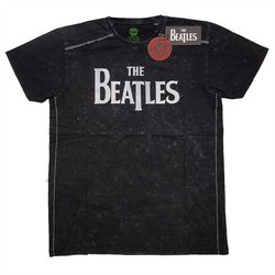 The Beatles Snow Wash T-Shirt: Drop T Logo