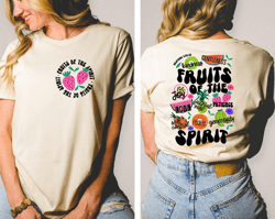 Fruit of the Spirit Shirt, Trendy Front And Back, Spiritual Shirt, Christian Aesthetic Shirt, Christian Women