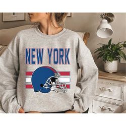 New York Football Crewneck Sweatshirt, Vintage New York Football Gift, Retro New York Football Sweatshirt, New York Foot