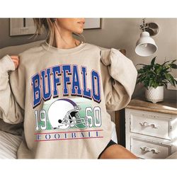 Vintage Buffalo Football Crewneck Sweatshirt, Buffalo Football Sweatshirt, Buffalo Football Crewneck, Buffalo Football G