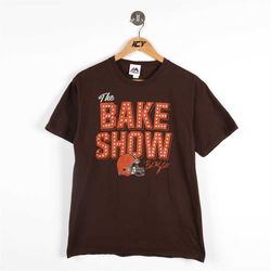NFL Cleveland Browns Bake Show T-Shirt / Mens Medium / Football Tee Brown /