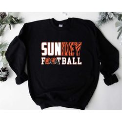 Cincinnati Football Crewneck Sweatshirt Bengal Sweatshirt, Sunday Football