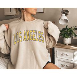 Vintage Los Angeles Football Crewneck Sweatshirt, Los Angeles Football Sweatshirt, Los Angeles Football Crewneck, Los An